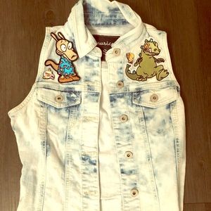 90s Nickelodeon denim jacket